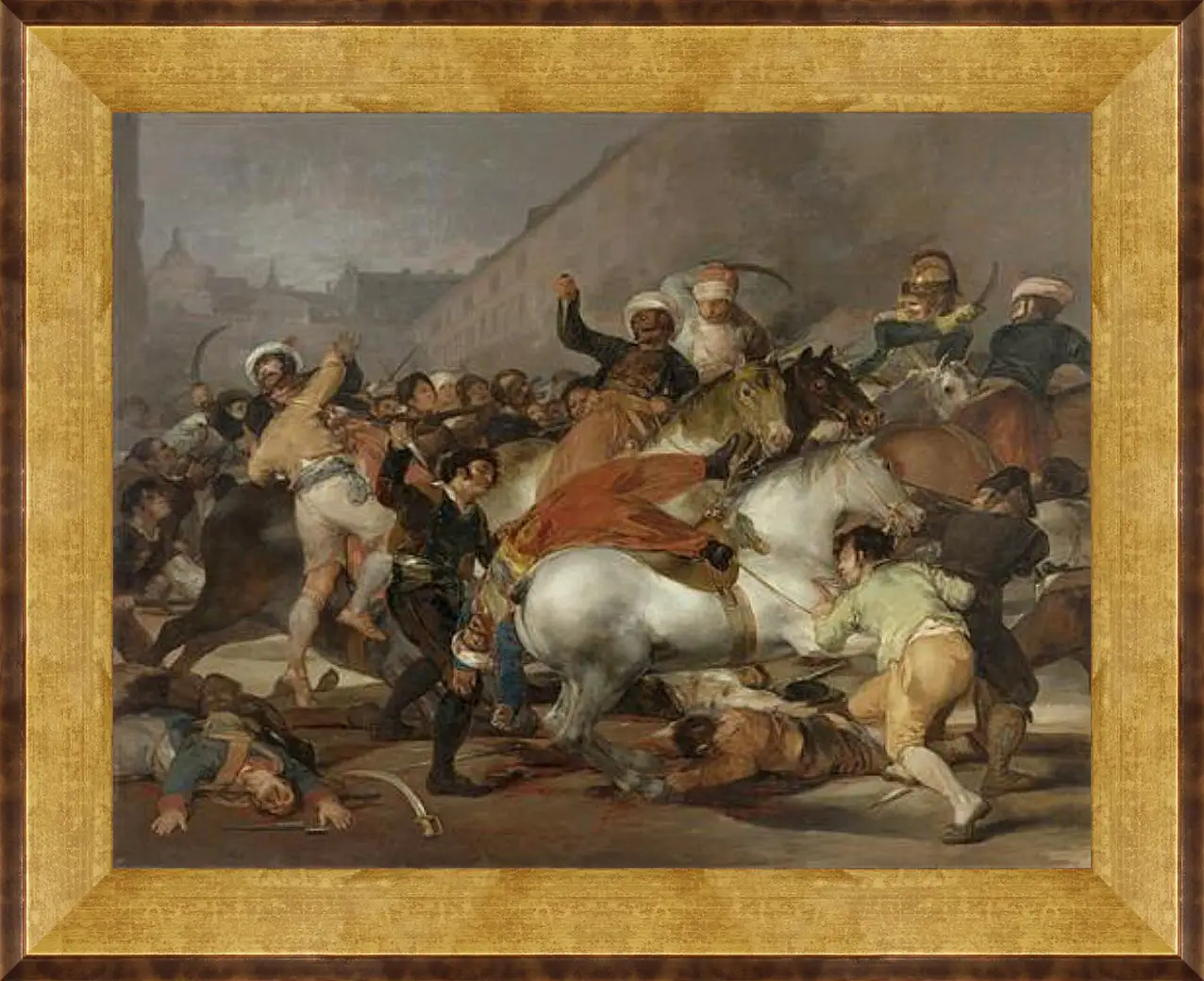 Картина в раме - The 2nd of May 1808 in Madrid. Франсиско Гойя