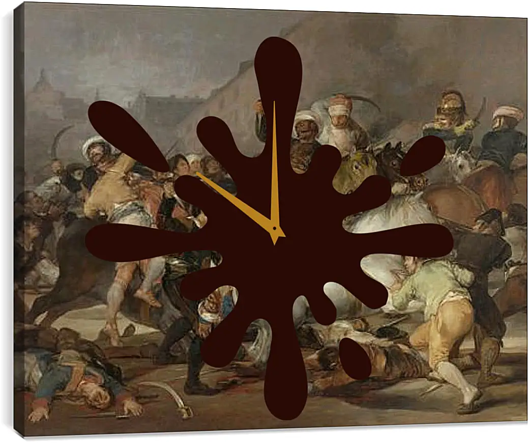 Часы картина - The 2nd of May 1808 in Madrid. Франсиско Гойя