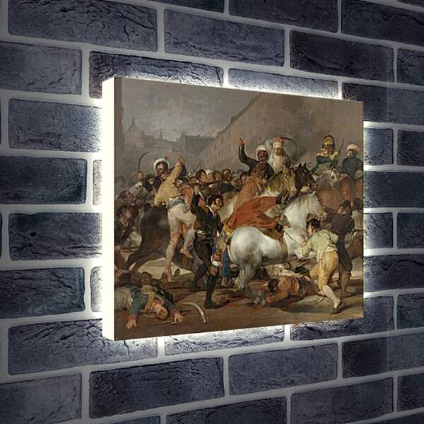 Лайтбокс световая панель - The 2nd of May 1808 in Madrid. Франсиско Гойя