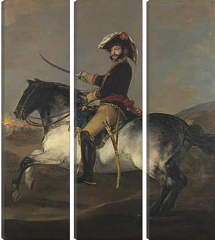 Модульная картина - General Jose de Palafox on Horseback. Франсиско Гойя