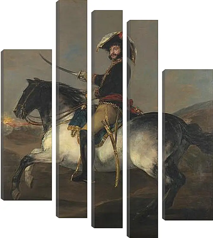 Модульная картина - General Jose de Palafox on Horseback. Франсиско Гойя