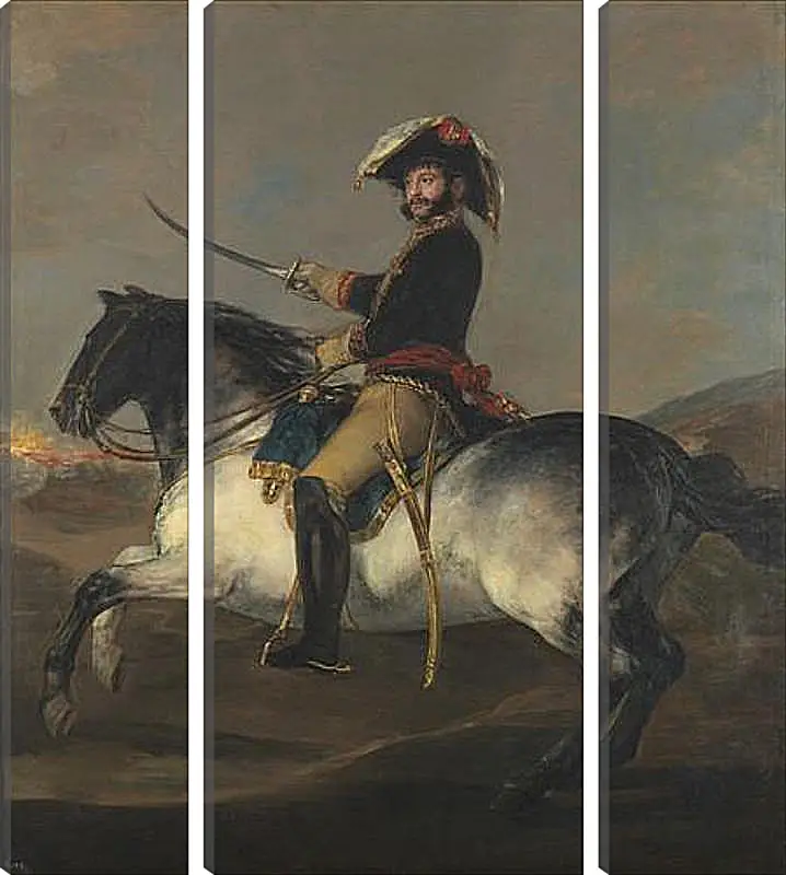 Модульная картина - General Jose de Palafox on Horseback. Франсиско Гойя