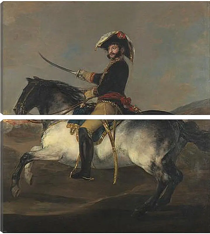 Модульная картина - General Jose de Palafox on Horseback. Франсиско Гойя