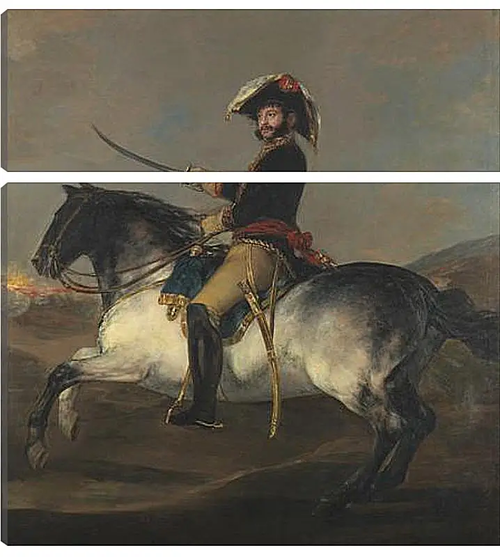 Модульная картина - General Jose de Palafox on Horseback. Франсиско Гойя