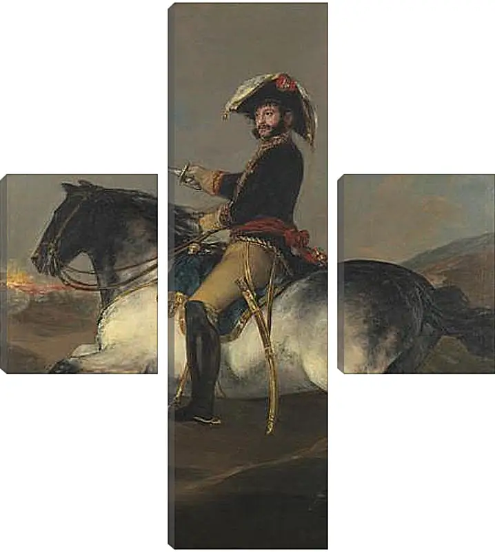 Модульная картина - General Jose de Palafox on Horseback. Франсиско Гойя