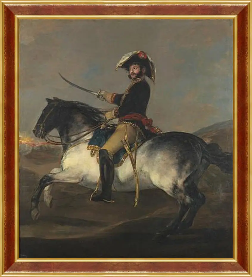 Картина в раме - General Jose de Palafox on Horseback. Франсиско Гойя