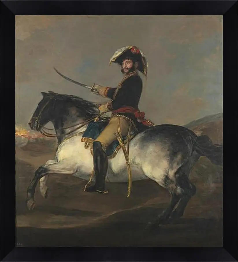 Картина в раме - General Jose de Palafox on Horseback. Франсиско Гойя