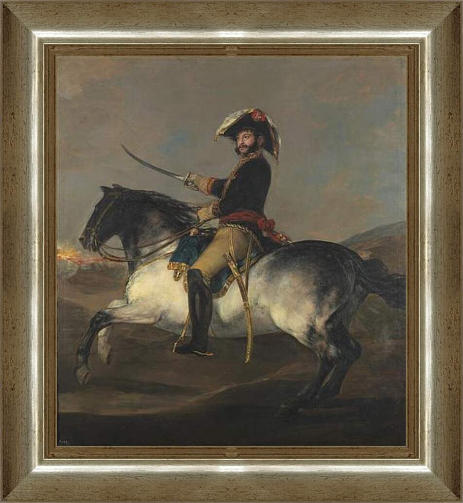 Картина в раме - General Jose de Palafox on Horseback. Франсиско Гойя