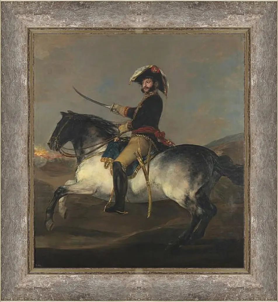 Картина в раме - General Jose de Palafox on Horseback. Франсиско Гойя