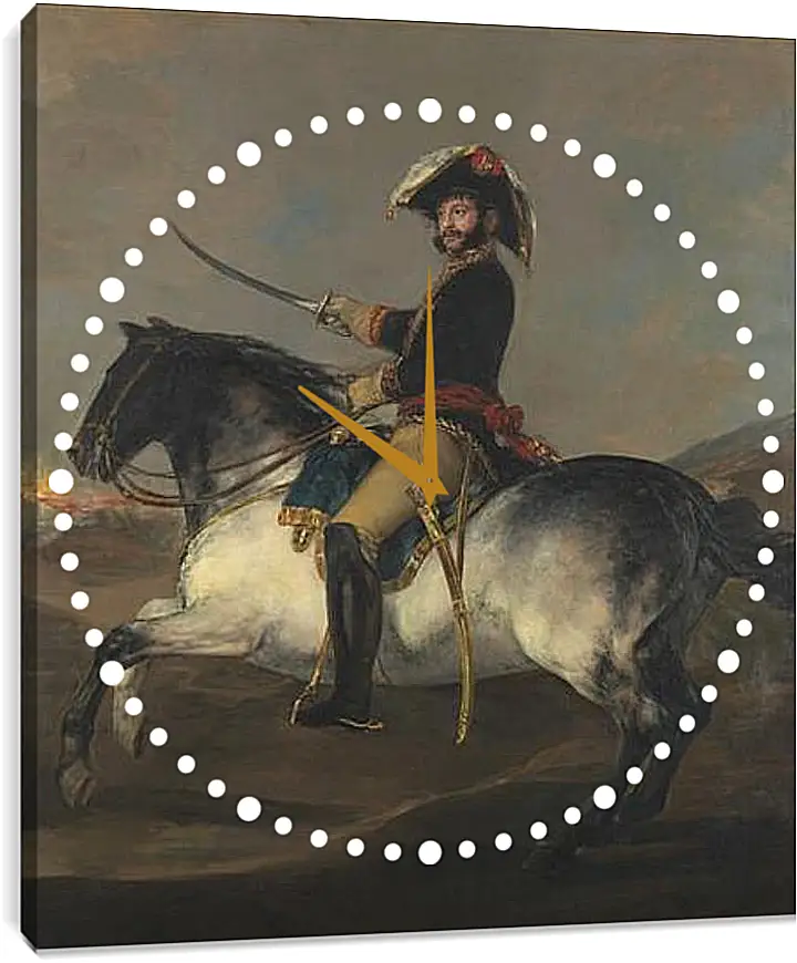 Часы картина - General Jose de Palafox on Horseback. Франсиско Гойя