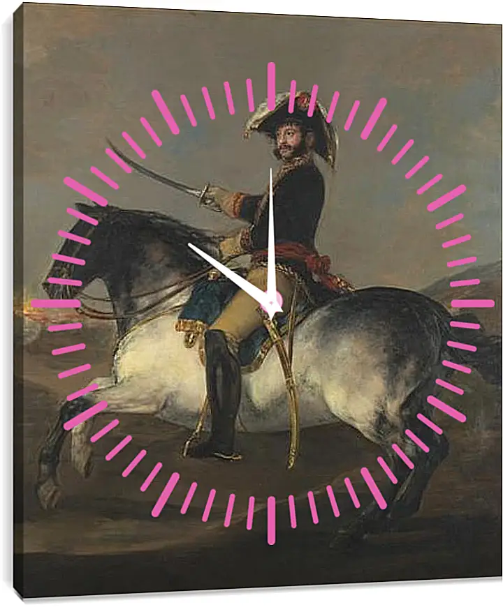 Часы картина - General Jose de Palafox on Horseback. Франсиско Гойя