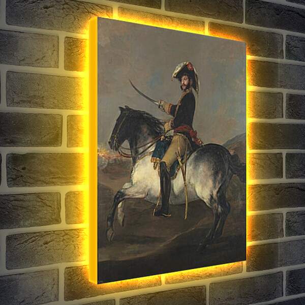 Лайтбокс световая панель - General Jose de Palafox on Horseback. Франсиско Гойя