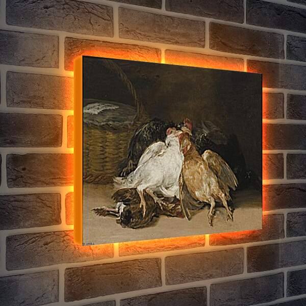 Лайтбокс световая панель - Dead fowl. Франсиско Гойя