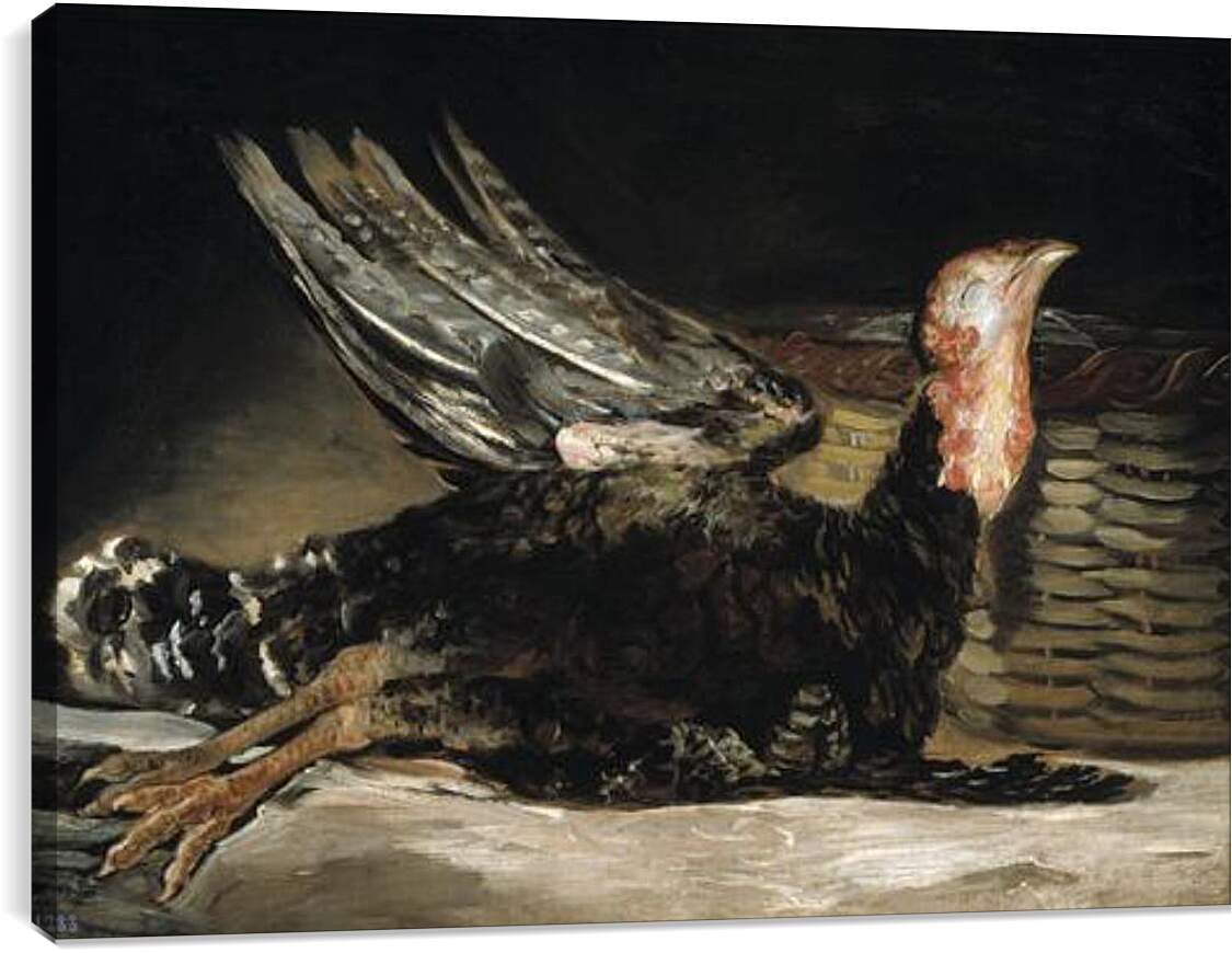 Постер и плакат - A Dead Turkey. Франсиско Гойя