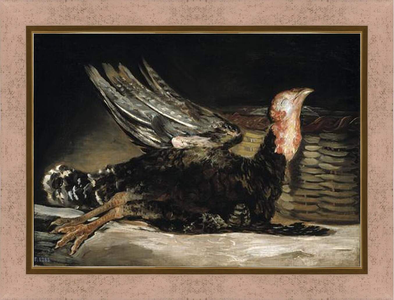 Картина в раме - A Dead Turkey. Франсиско Гойя