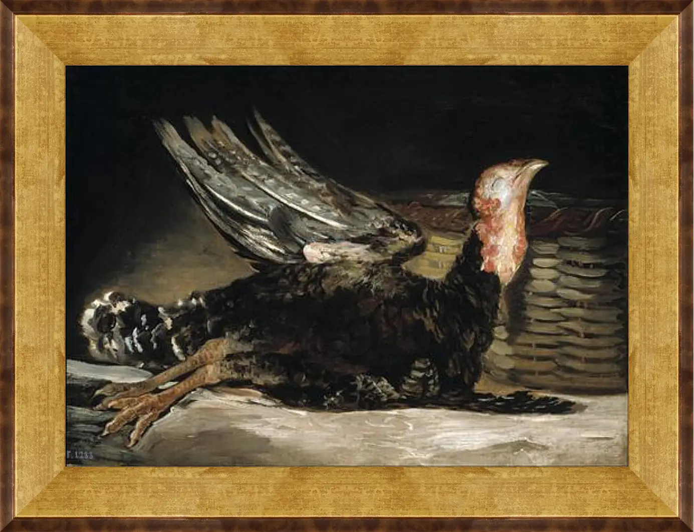 Картина в раме - A Dead Turkey. Франсиско Гойя