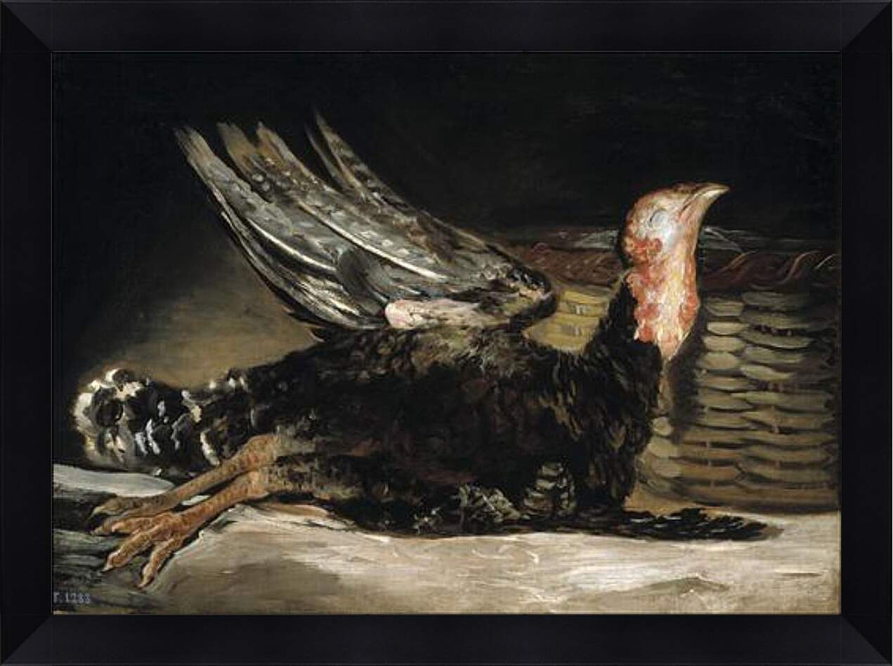 Картина в раме - A Dead Turkey. Франсиско Гойя