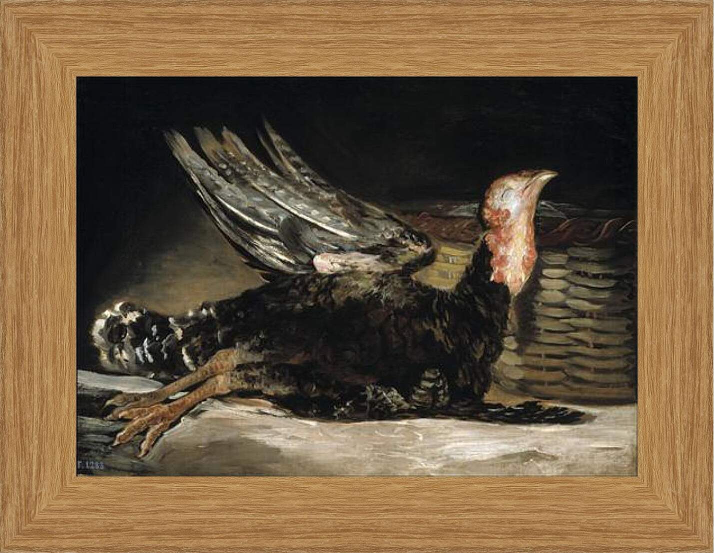 Картина в раме - A Dead Turkey. Франсиско Гойя