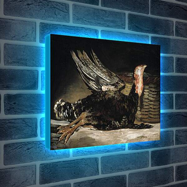 Лайтбокс световая панель - A Dead Turkey. Франсиско Гойя
