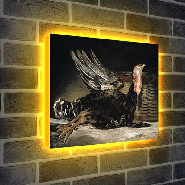 Лайтбокс световая панель - A Dead Turkey. Франсиско Гойя