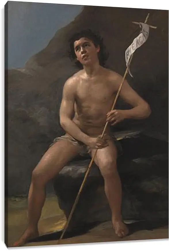 Постер и плакат - Saint John the Baptist as a Child in the Desert. Франсиско Гойя