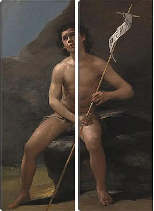 Модульная картина - Saint John the Baptist as a Child in the Desert. Франсиско Гойя