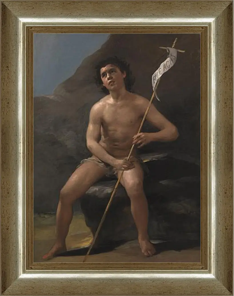 Картина в раме - Saint John the Baptist as a Child in the Desert. Франсиско Гойя