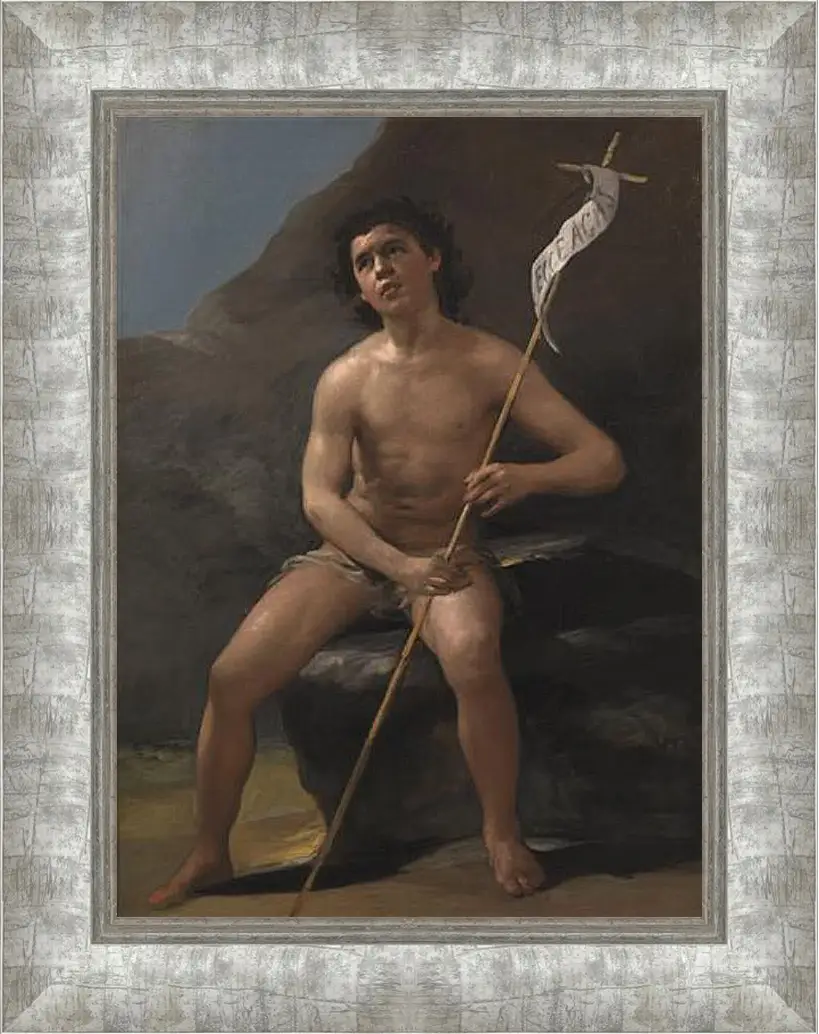 Картина в раме - Saint John the Baptist as a Child in the Desert. Франсиско Гойя