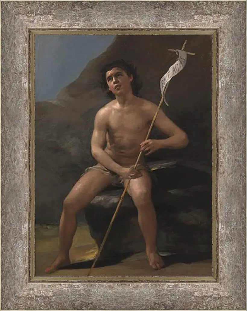 Картина в раме - Saint John the Baptist as a Child in the Desert. Франсиско Гойя