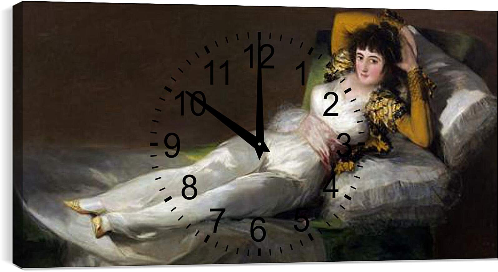 Часы картина - The Clothed Maja. Франсиско Гойя