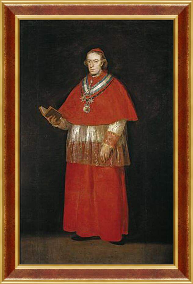 Картина в раме - Cardinal Luis Maria de Bourbon e Vallabriga. Франсиско Гойя