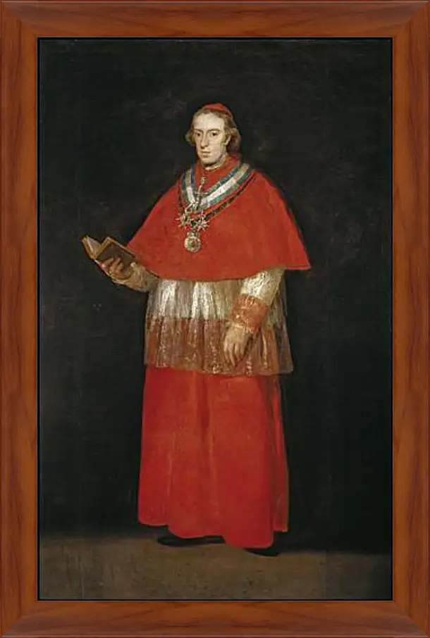 Картина в раме - Cardinal Luis Maria de Bourbon e Vallabriga. Франсиско Гойя