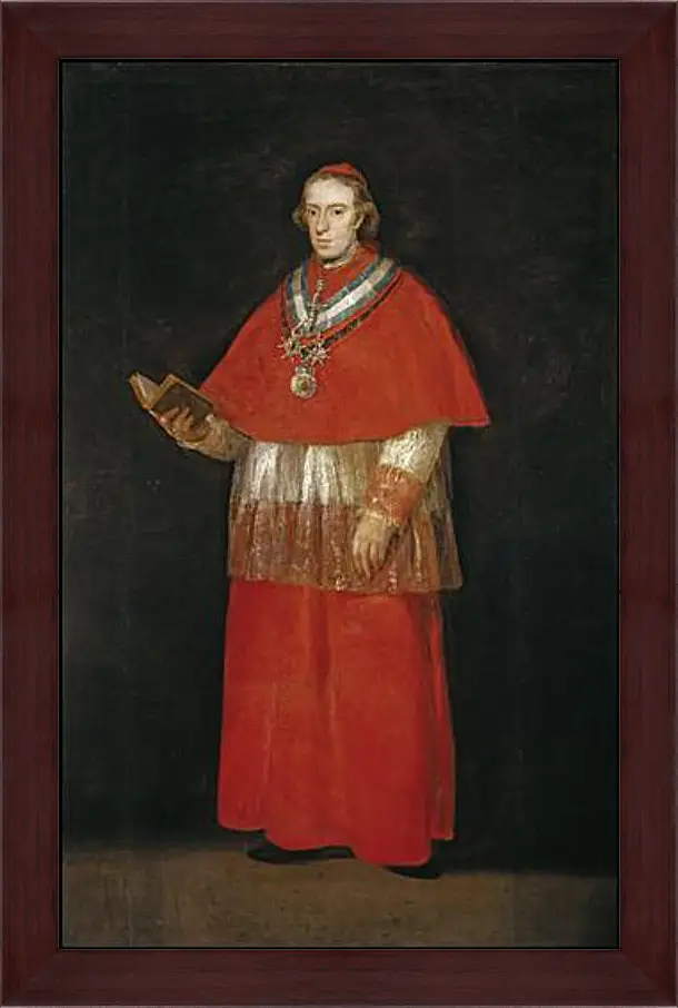 Картина в раме - Cardinal Luis Maria de Bourbon e Vallabriga. Франсиско Гойя