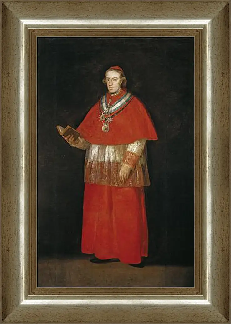 Картина в раме - Cardinal Luis Maria de Bourbon e Vallabriga. Франсиско Гойя