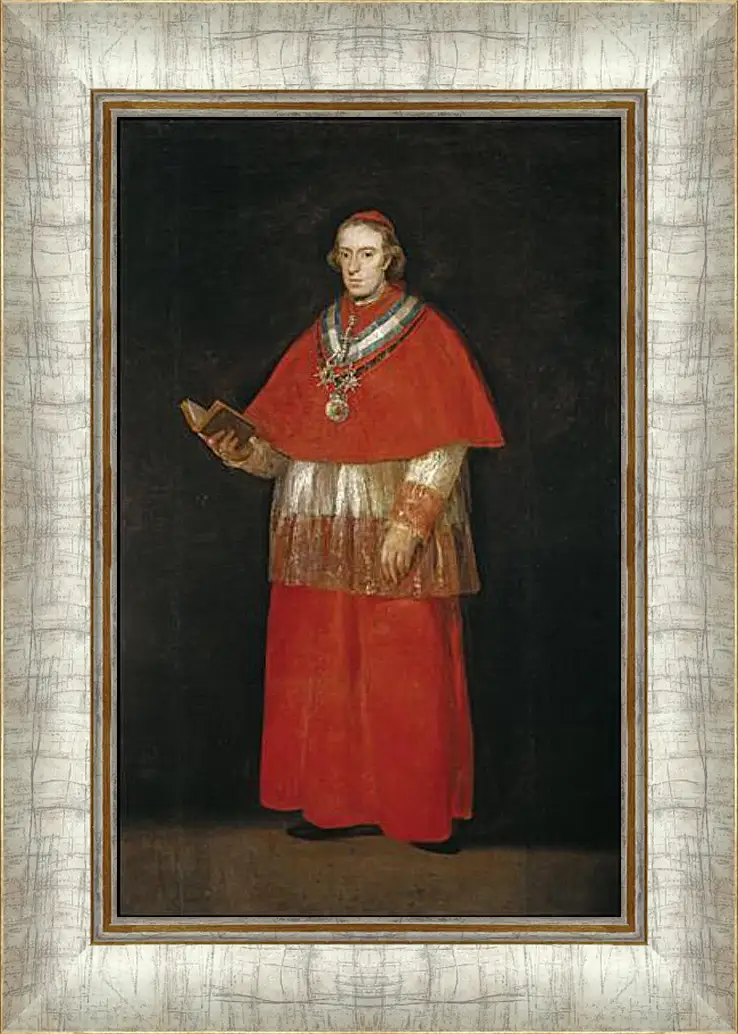 Картина в раме - Cardinal Luis Maria de Bourbon e Vallabriga. Франсиско Гойя