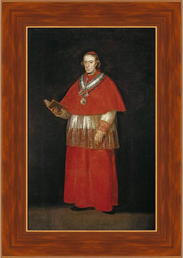 Картина в раме - Cardinal Luis Maria de Bourbon e Vallabriga. Франсиско Гойя