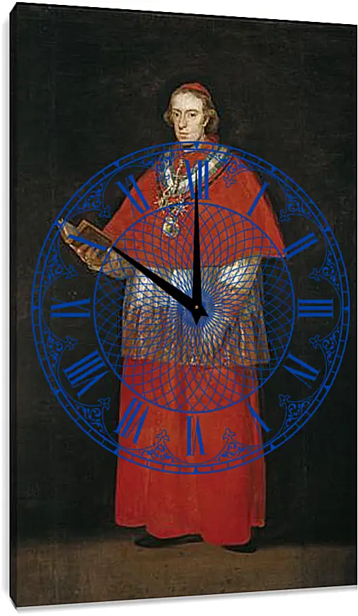 Часы картина - Cardinal Luis Maria de Bourbon e Vallabriga. Франсиско Гойя