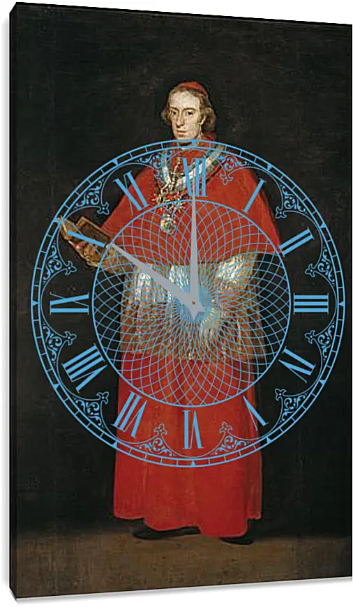 Часы картина - Cardinal Luis Maria de Bourbon e Vallabriga. Франсиско Гойя