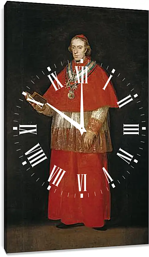 Часы картина - Cardinal Luis Maria de Bourbon e Vallabriga. Франсиско Гойя