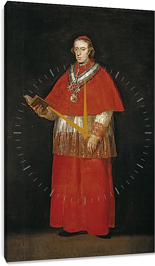 Часы картина - Cardinal Luis Maria de Bourbon e Vallabriga. Франсиско Гойя