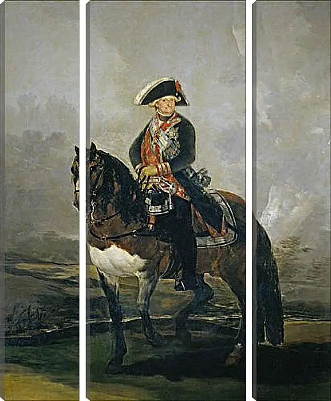 Модульная картина - Carlos IV on Horseback. Франсиско Гойя