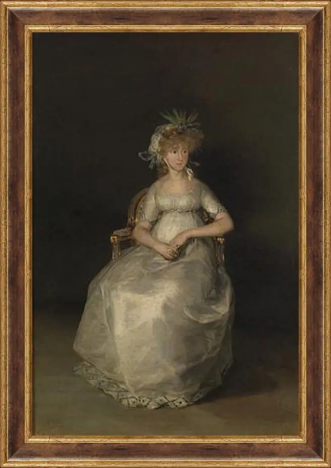 Картина в раме - The Countess of Chinchon. Франсиско Гойя