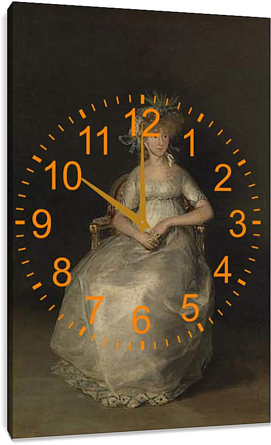 Часы картина - The Countess of Chinchon. Франсиско Гойя