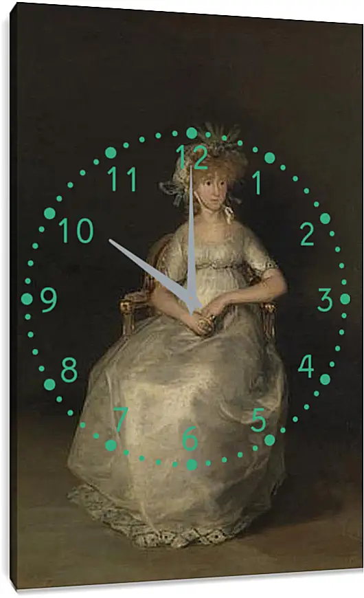 Часы картина - The Countess of Chinchon. Франсиско Гойя