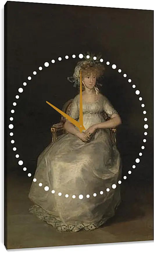 Часы картина - The Countess of Chinchon. Франсиско Гойя