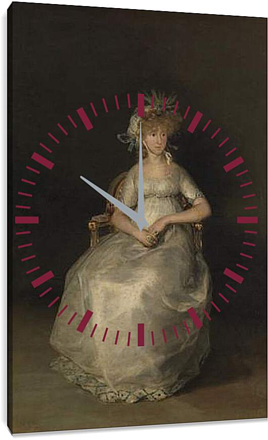 Часы картина - The Countess of Chinchon. Франсиско Гойя