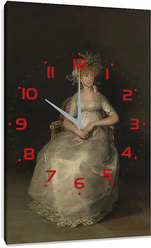Часы картина - The Countess of Chinchon. Франсиско Гойя