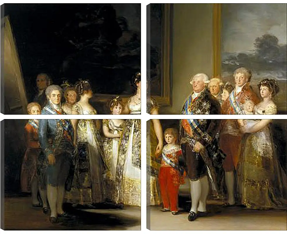 Модульная картина - The Family of Carlos IV. Франсиско Гойя