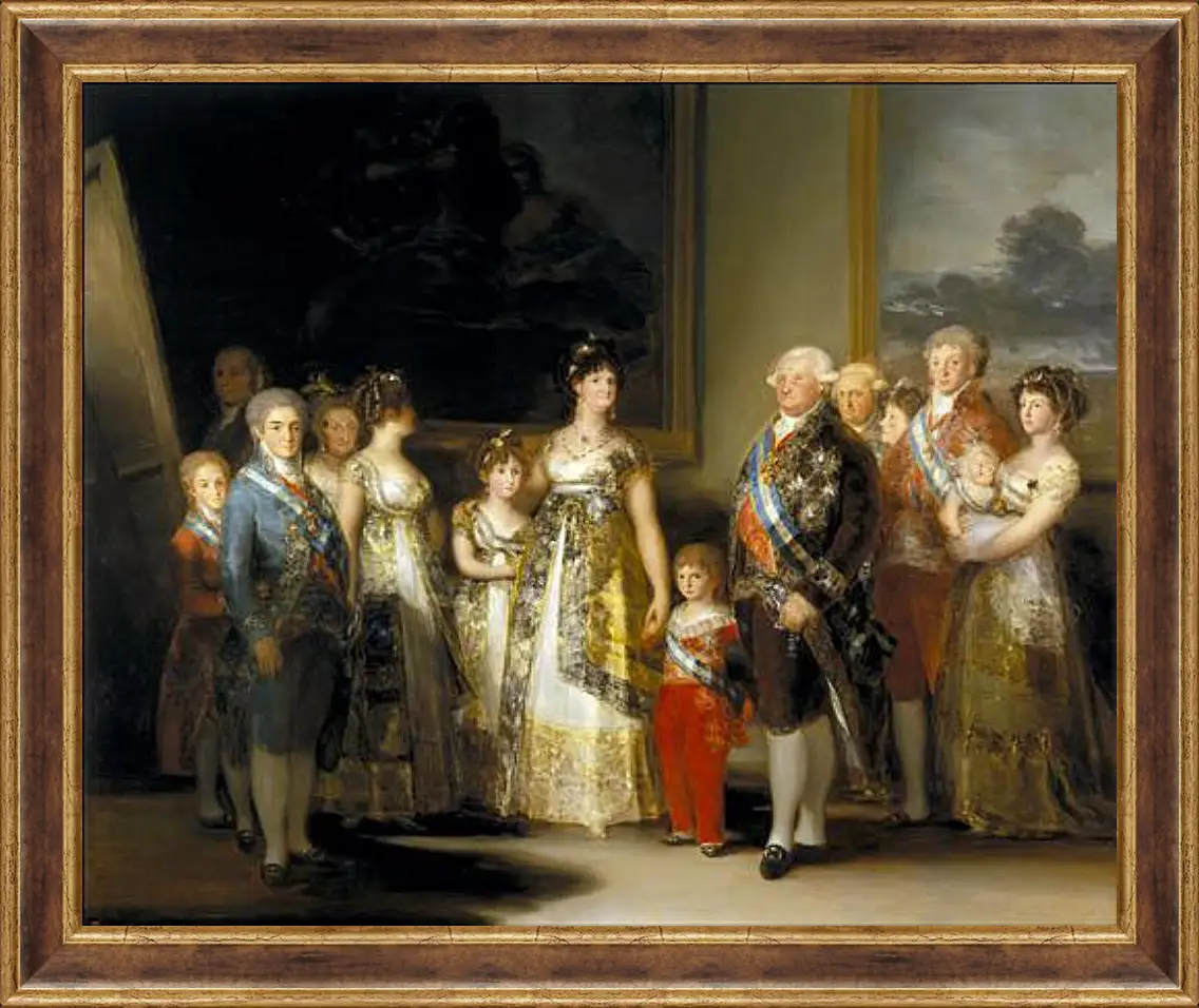 Картина в раме - The Family of Carlos IV. Франсиско Гойя