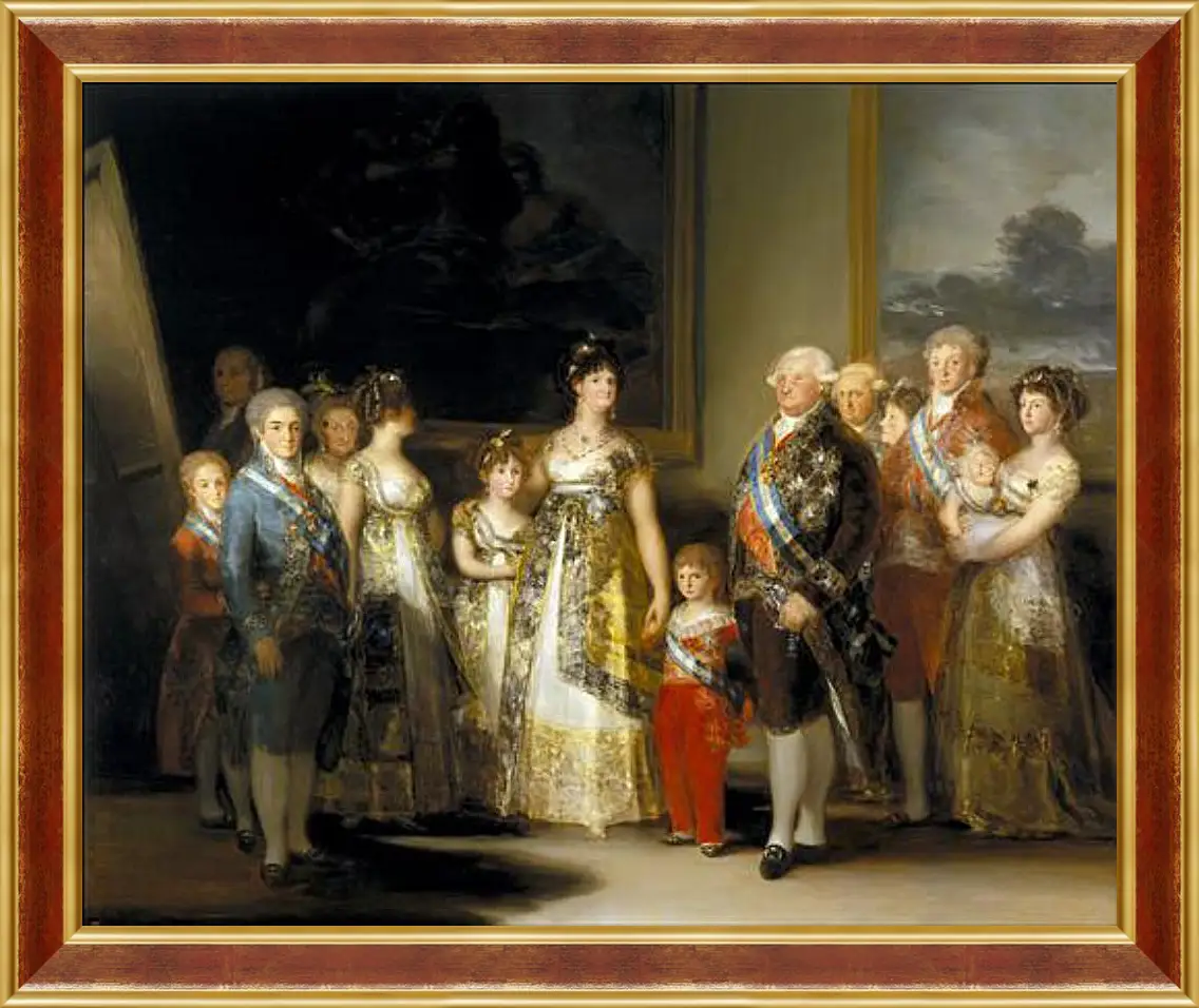 Картина в раме - The Family of Carlos IV. Франсиско Гойя